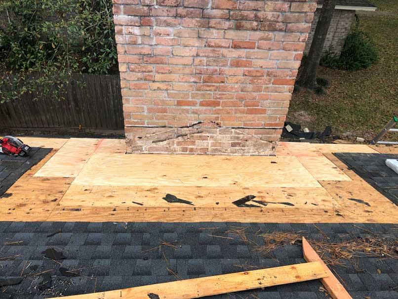Roof maintenance project