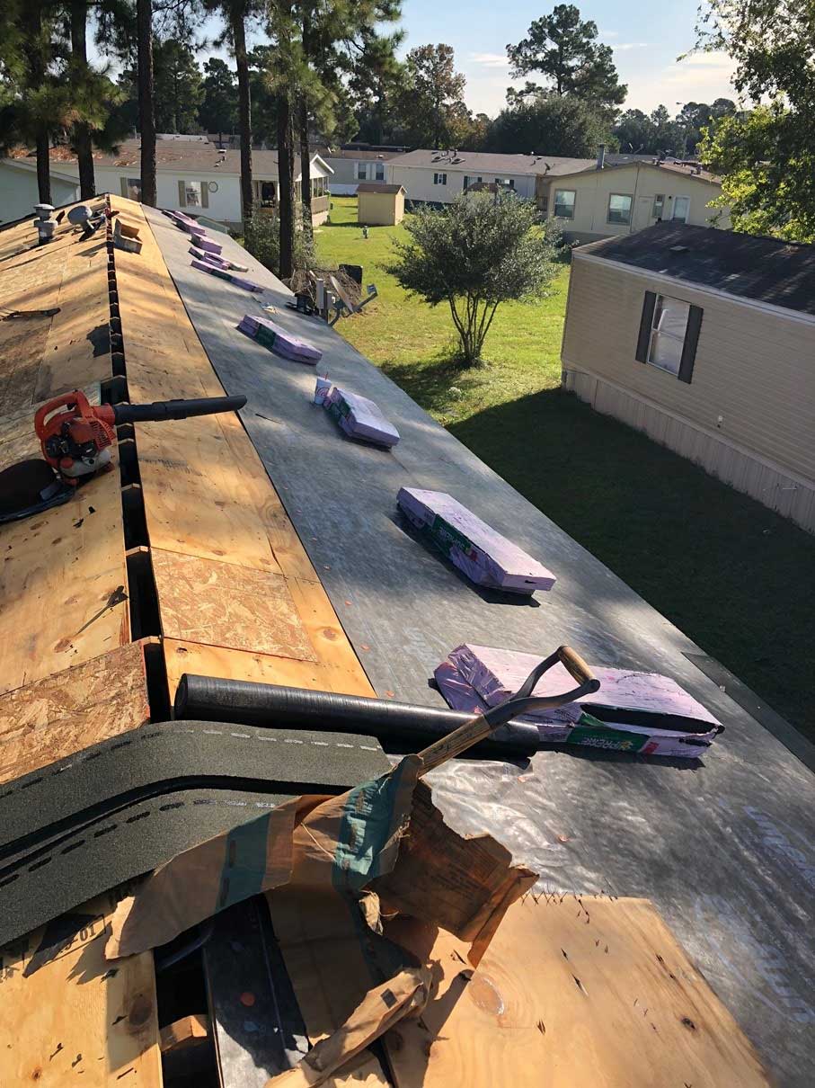 Shingle roofing project