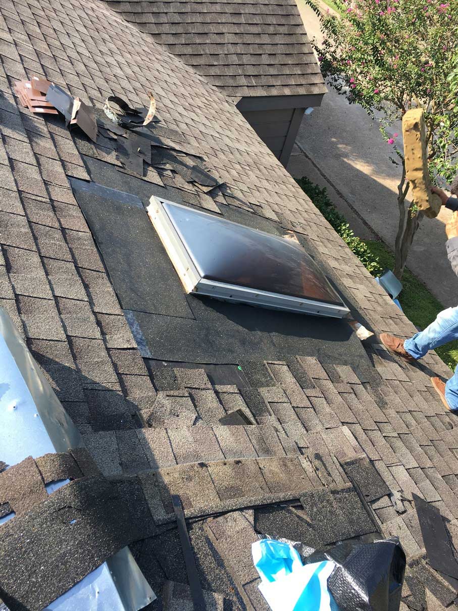 Commercial roofing project